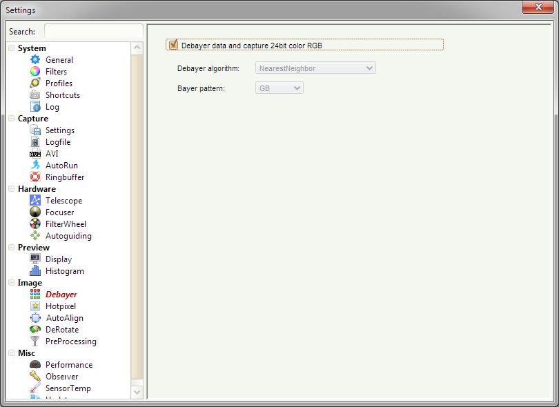 Settings_Debayer