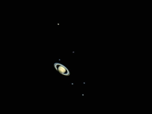 ISS Saturn encounter, by Torsten Edelmann, 1 April '04
